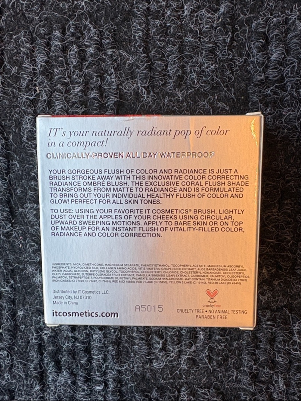 BNIB It Cosmetics CC+ Radiance Ombrè Blush in Discontinued Colour Coral Flush - Picture 4 of 5